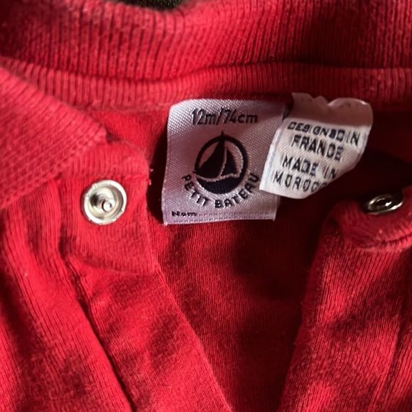 Baby Red Long Sleeve Polo - Picture 5 of 5